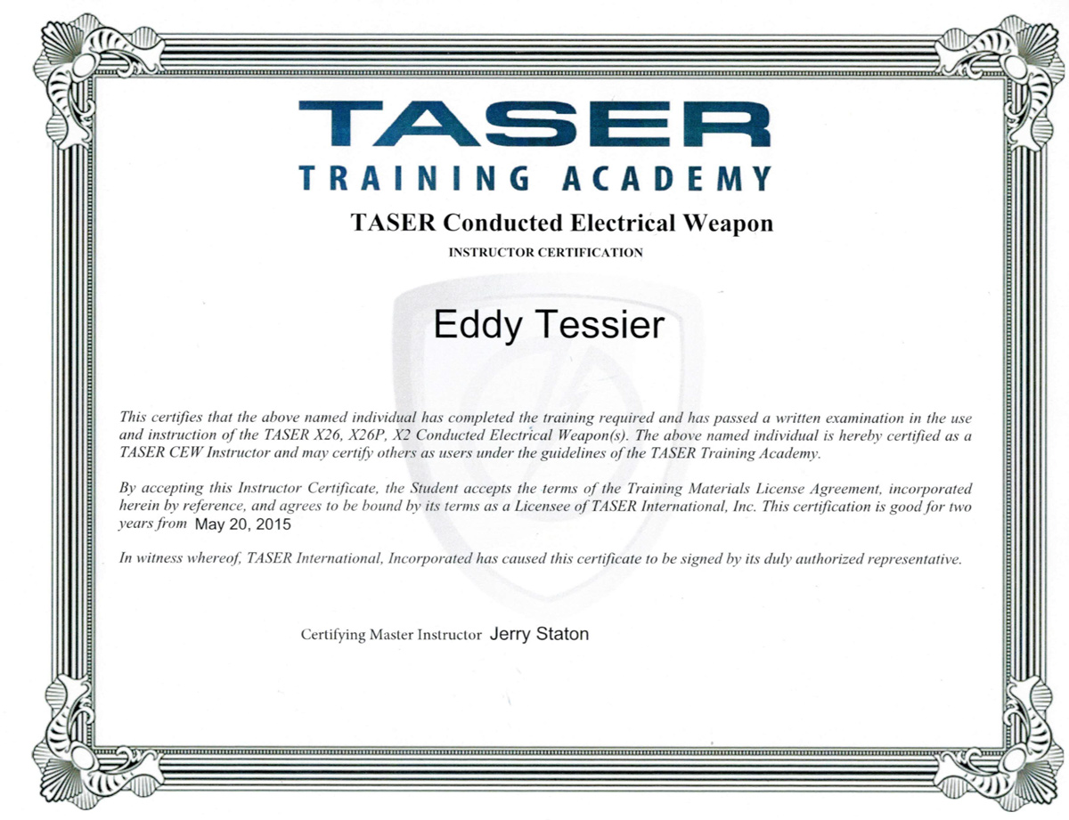 Eddy-Tessier-Taser-Certificate_000085 - Houston / Spring LTC & Firearm